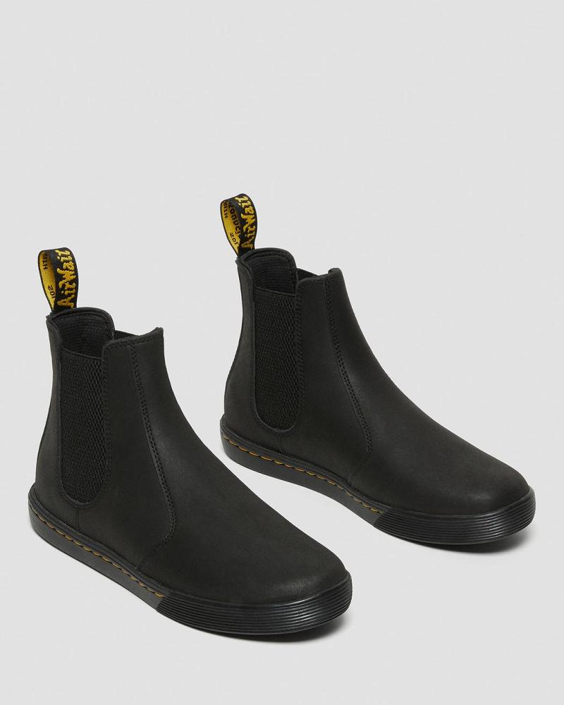 Dr Martens Makela Leren Vrijetijds Laarsjes Dames Zwart | NL 643ZUT